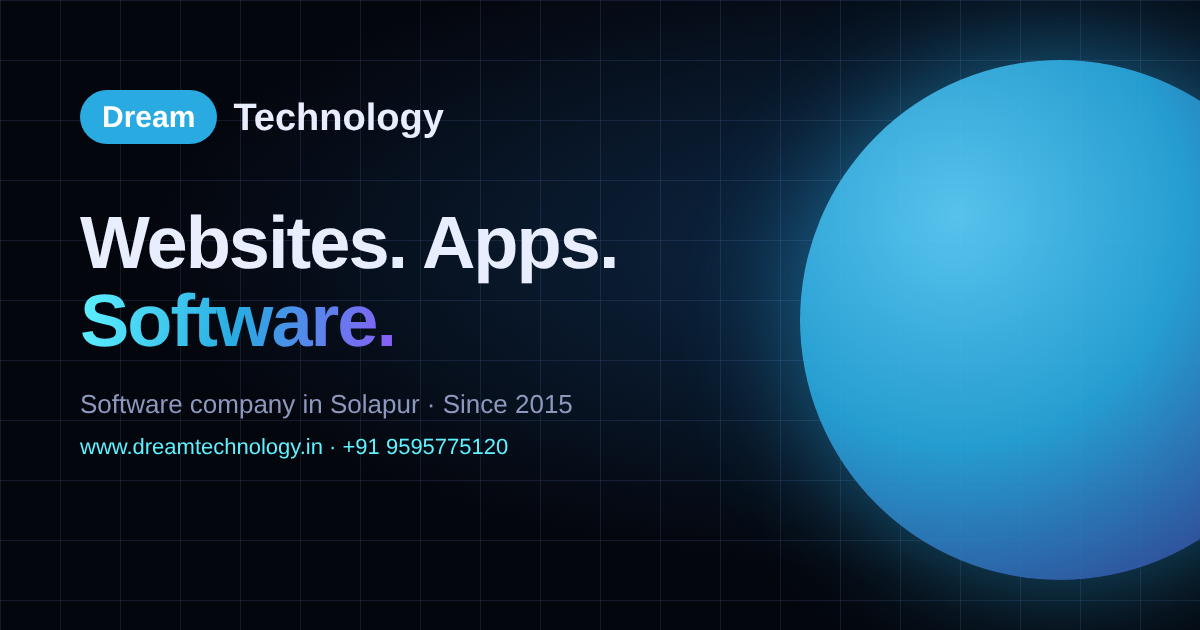 Dream Technology website preview